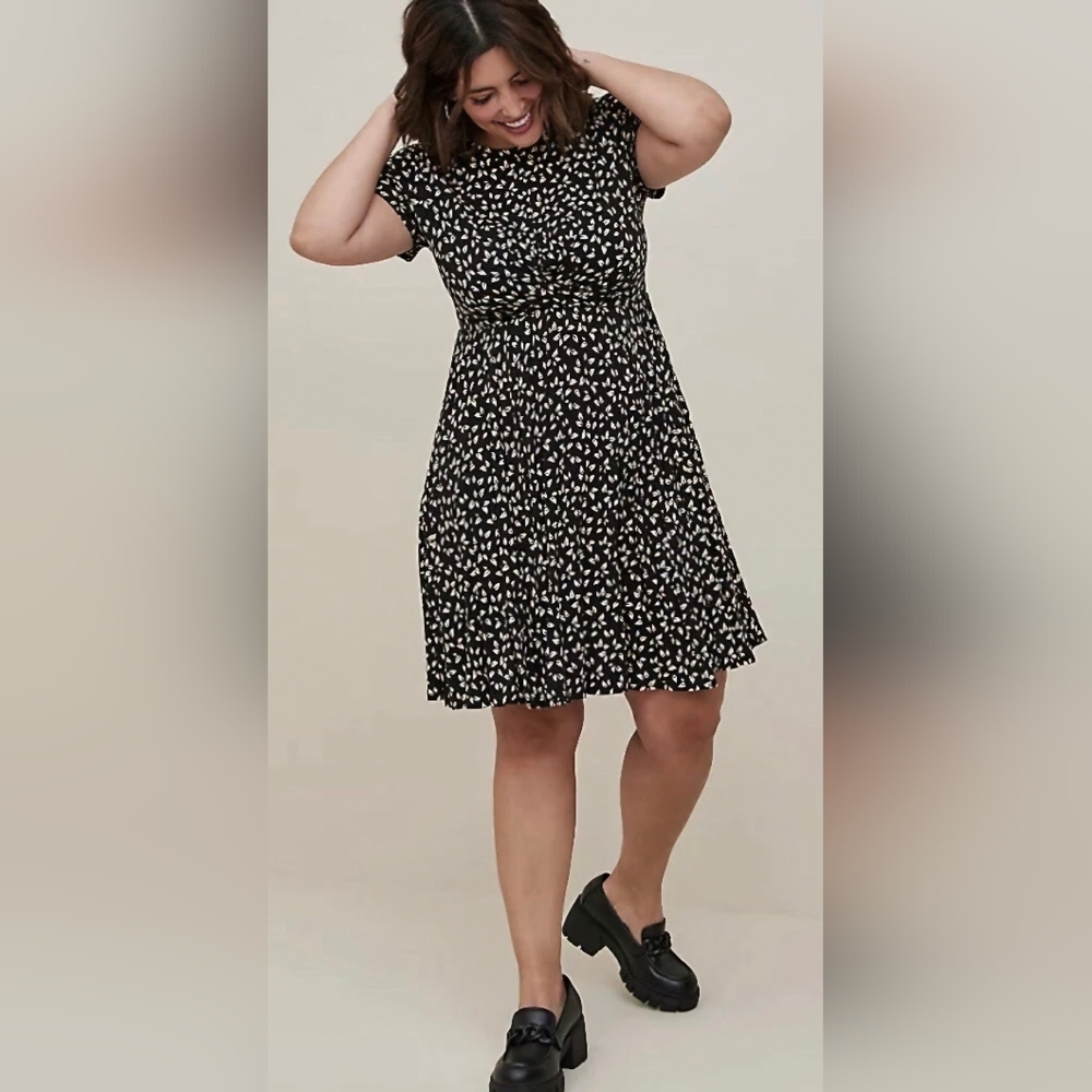 Torrid Drape Front Dress, Size 1
